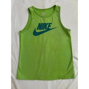 Nike boys size L lime green tank top